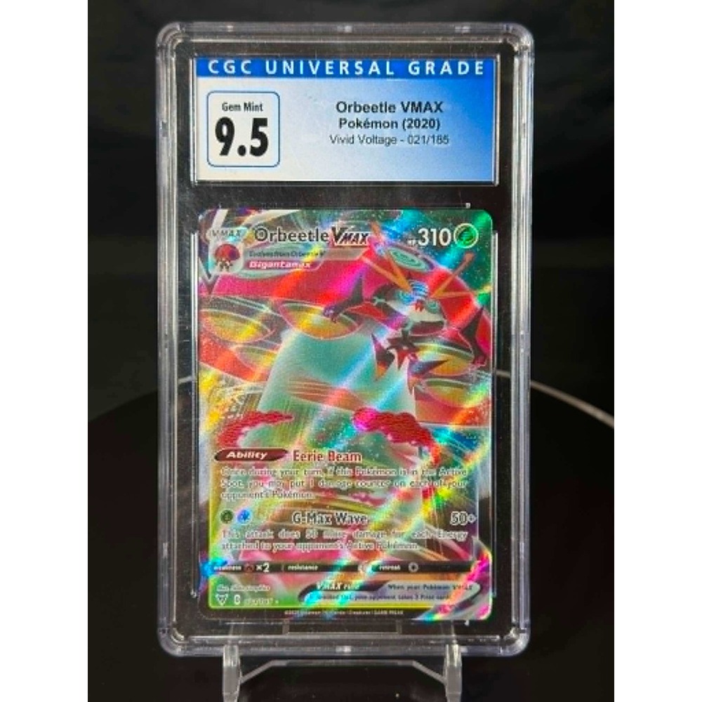 Pokemon Orbeetle VMAX 021/185 Vivid Voltage CGC 9.5 Gem Mint Graded Card